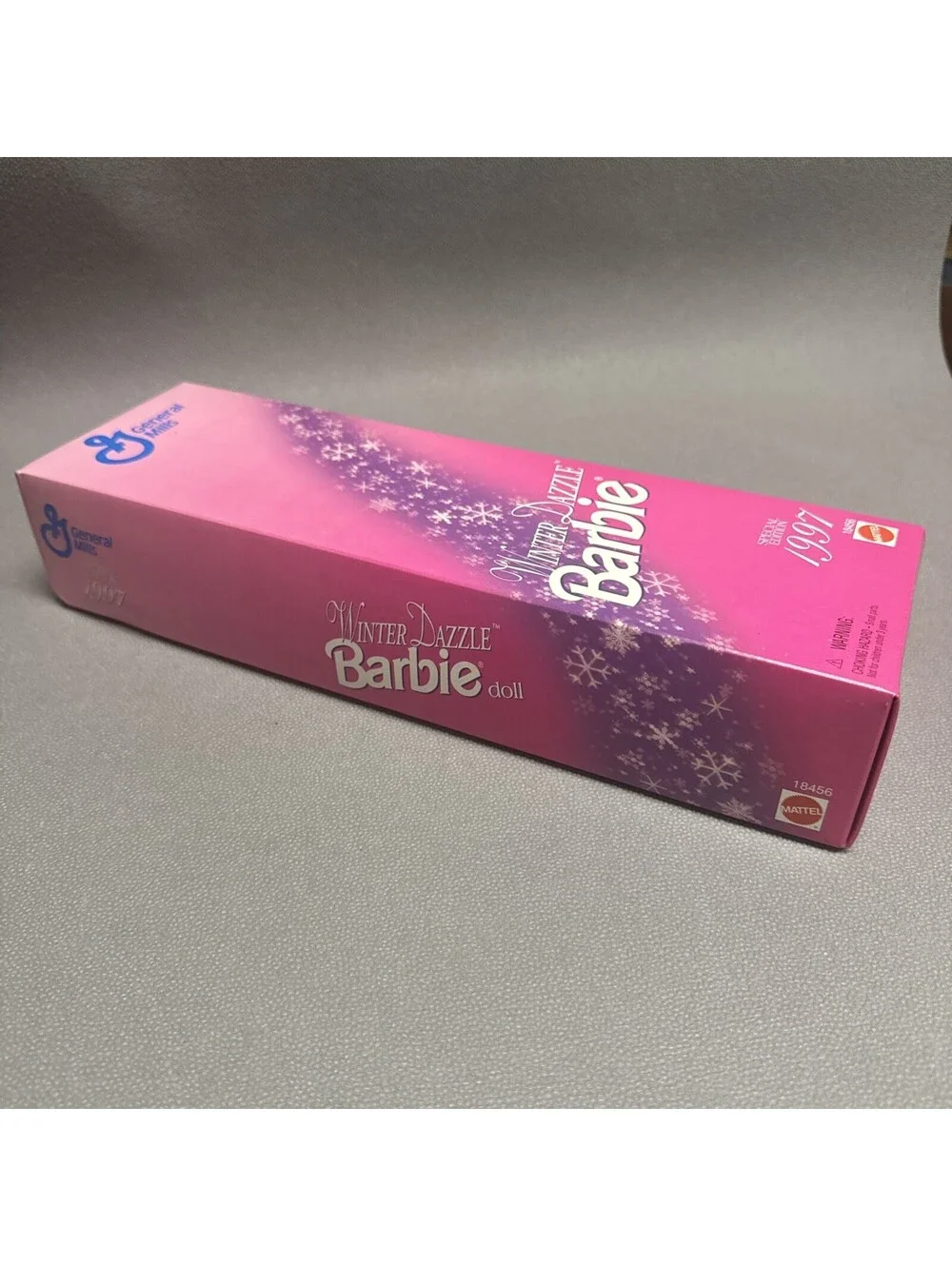 Mattel Winter Dazzle Barbie Doll 1997 Special Edition General Mills 18456 Pink